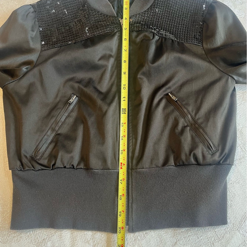 Morgan de Toi Black Sequin Jacket‎ – Size Small - Picture 10 of 13